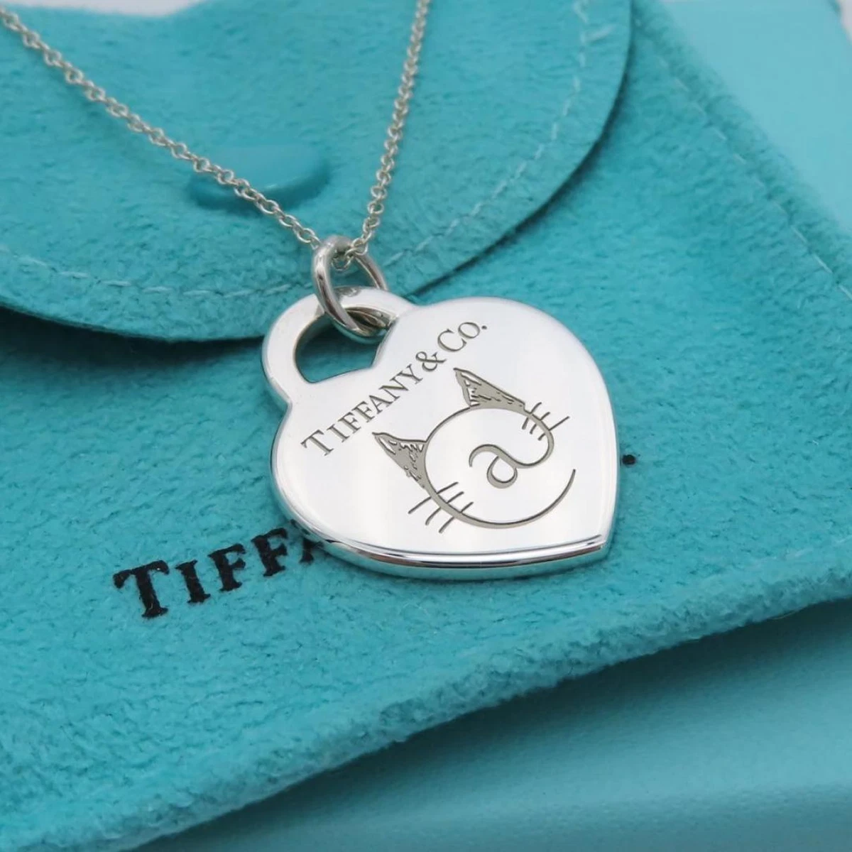 Tiffany cat shop necklace
