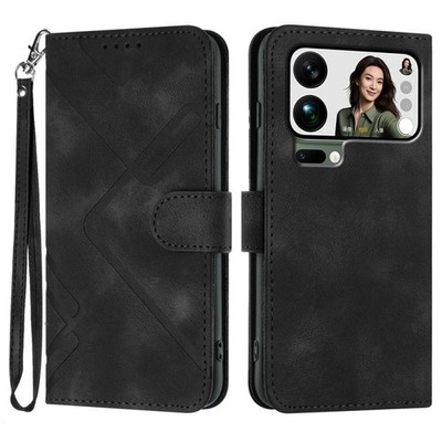 Xiaomi 17 Pro Max Line Black Line Leder Case   Eleganter Schutz