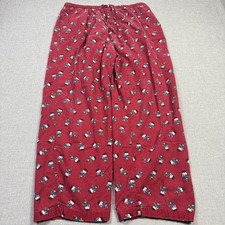 Polo Ralph Lauren Polo Bear Pajama Pants Mens Large Red Print Drawstring