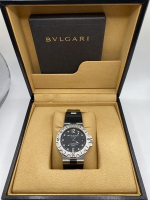 BVLGARI SD38S Automatic Men's Watch Stainless Steel – Working, No