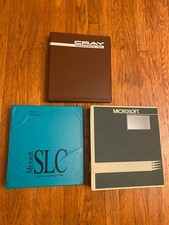 Lot of 3 Vintage tech company binders. Two Microsoft and 1 Cray SuperComputer.