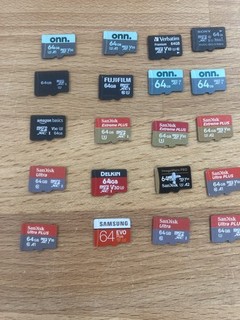 Lot of 20 64GB microSD Memory Cards