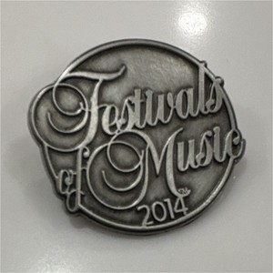 Festivals of Music 2014 Music Theme Pinback/Button Lapel Pin Badge