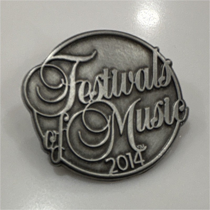 Festivals of Music 2014 Music Theme Pinback/Button Lapel Pin Badge