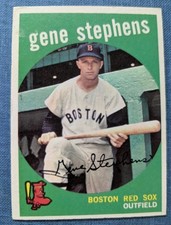 Nice 1959 Topps #261 Gene Stephens Boston Red Sox 