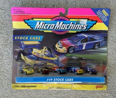 Micro Machines 1995 Set #19   Stock Cars Factory Sealed Damaged Card