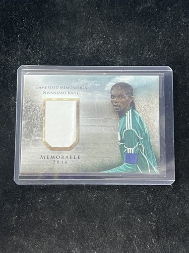 Nwankwo Kanu 2016 Futera Unique Memorable Game Used Memorabilia /99 Nigeria