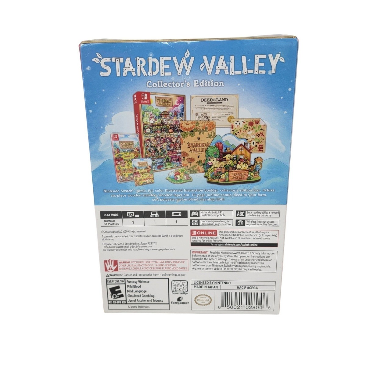 Nintendo Switch STARDW VALLEY COLLECTOR'S EDITION Stardew Valley - Collector's Edition (Nintendo Switch, 2020) for
