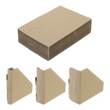 60 Pack Adjustable Cardboard Corner Protector Fits 1, 1.5 and 2 Inch Brown