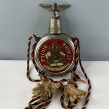 Pre WWI German Flask Metal/Glass Parole Heimat Soldier Reservist