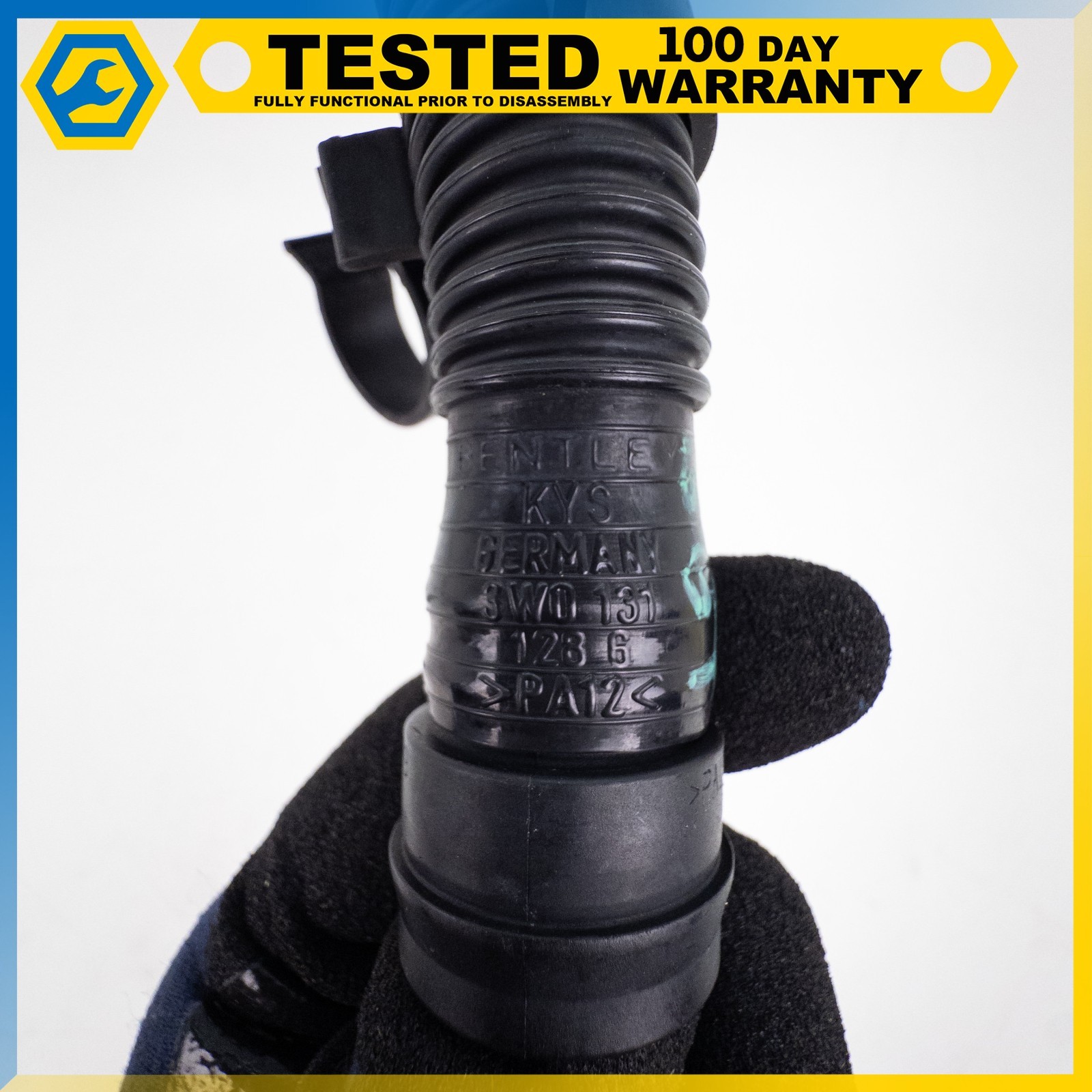 03-13 BENTLEY CONTINENTAL GT FLYING SPUR 6.0L SECONDARY AIR SMOG PUMP HOSE OEM