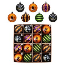 Valery Madelyn Halloween Ornaments Tree Decorations Indoor, 16ct 2 Inch Shatt...