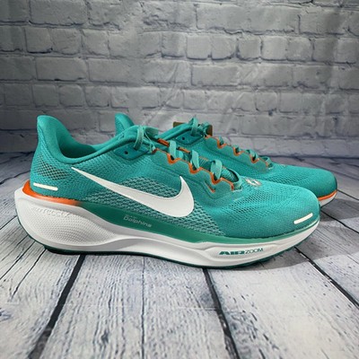 Nike Zoom Pegasus 41 Miami Dolphins Running Shoes Teal FZ5082-300 Mens Sz 10