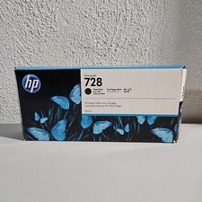 HP DesignJet 728 Matte Black Ink Cartridge 300ml F9J68A Exp 09/2023