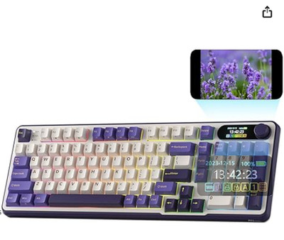 RK ROYAL KLUDGE RK96 Triple Mode BT5.0/2.4G/USB-C Hot Swap Mech Keyboard NEW !