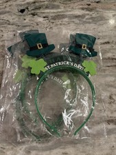 Green Leprechaun Shamrock Hat Headband St. Patrick's Day Costume Accessory