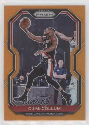 2020-21 Panini Prizm Orange Prizm 3/49 CJ McCollum #236 0f8z