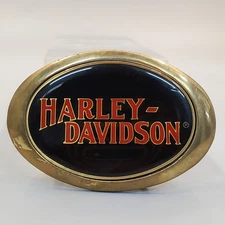 Harley Davidson Solid Brass Belt Buckle 1983 NWT