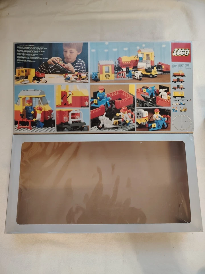⭐ LEGO BOX 7735 TRAIN ONLY BOX VINTAGE FREIGHT TRENO ANNI 80 - Immagine 2 di 4
