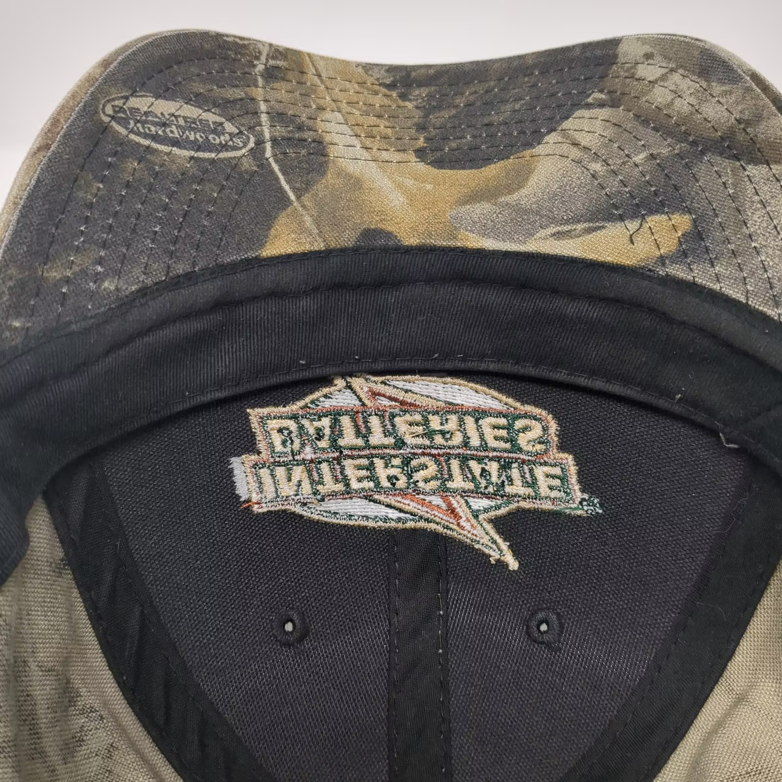 Baseball Cap Brown Green Hat Interstate Batteries… - image 8