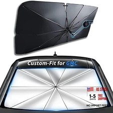 Custom-Fit for GMC Windshield Sun Shade Umbrella, UV Block Car Front Window