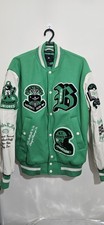 H&M Green Varsity Jacket Men’s Small BNWT (No Tag)  Oversized Fit-Quilted Lining