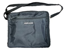 Case Logic 20 Cassette Tape Carrying Case Handle Plastic Tray Zippered Pocket