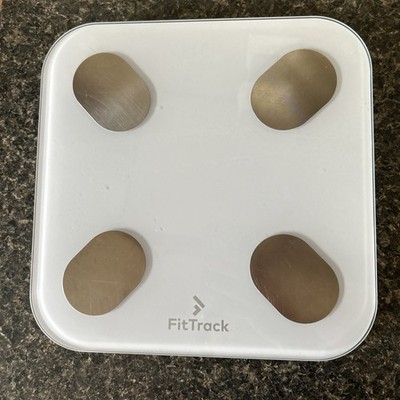 FitTrack Dara Smart BMI Digital Scale, Weight + Body Fat, Bluetooth: White