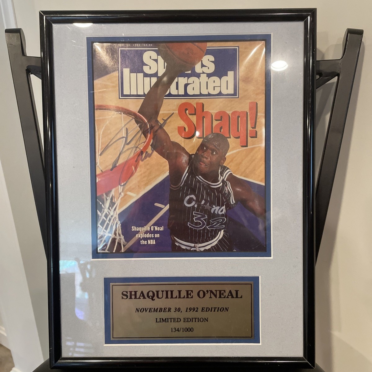 Shaquille O'Neal Magic Signed Full Autograph First Sports