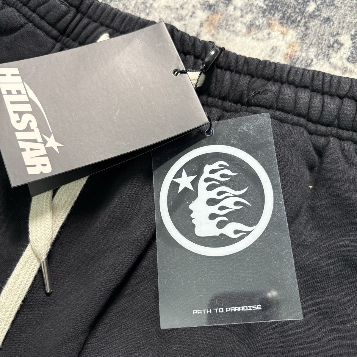 HellStar Washed Flame Short Black Size: L NWT | eBay
