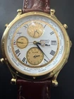 Seiko Vintage  Age Of Discovery World Timer  New Leather WatchBand  READ  BELOW