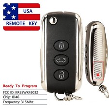 Smart Remote Key Fob 4 Button 315 Mhz For Bentley Continental Gt Gtc Flying Spur Smart Remote Key Fob 4 Button 315 Mhz For Bentley Continental Gt Gtc Flying Spur