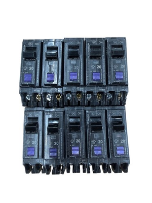 #ad 10 PCS GE ABB THQL1120PDF 20A 1 Pole Dual Function AFCI GFCI Plug On Neutral $289.99