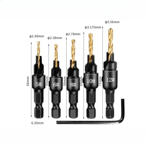 Countersink Drill Bit Set Adjustable