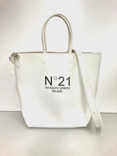 borsa tote usata N21 Numero Ventuno Santo Spirito bianca 2 vie tracolla...