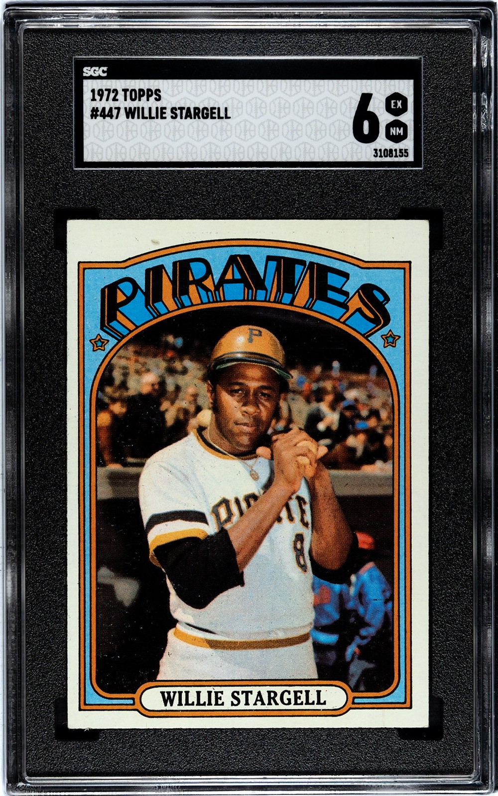 1972 Topps #447 Willie Stargell SGC 6 Graded Vintage Baseball Card