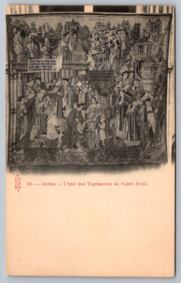 c1910s Reims Tapisseries Saint-Remi France Royer Nancy Antique Postcard