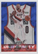 2019 Contenders Optic Uniformity Blue Cracked Ice Prizm Damian Lillard #27 0e5c