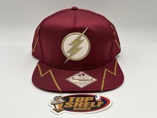 NWT The Flash SnapBack Hat Cap OSFA Red Dc Comic Bioworld Merch New Superheroes