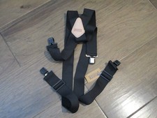 DULUTH MEN'S TALL CLIP SUSPENDERS IN BLACK ONE SIZE NEW