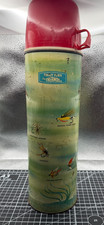 Rare Vintage Trout Flies Fishing Thermos 1963 King Seeley Red Cap Retro