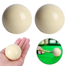 2pcs Pool Table White Billiard Balls Snooker Pool Table Training Spot Cue Ball