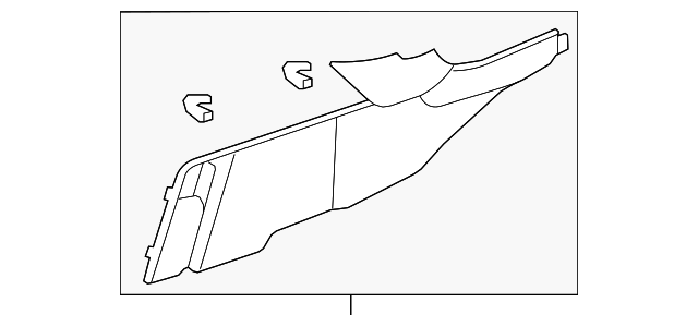 Genuine Honda Side Trim Panel 83409-SZA-A01ZA