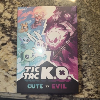 Tic Tac KO Cute vs Evil Card Game 8+ K.O. 2-4 Players Unstable Games