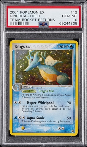 2004 POKEMON EX TEAM ROCKET RETURNS #12 KINGDRA-HOLO PSA 10
