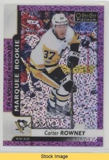 2017 O-Pee-Chee Platinum Marquee Rookies Violet Pixels Carter Rowney READ 00ah