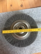 Rundbürste 200 x 30mm Durchmesse 20,00mm  Stahldraht 0,30 gewellt Entgratbürste