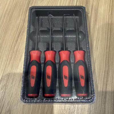 #ad Snap on Tools USA NEW RED Mini Soft Grip INSTINCT Awl Hook Pick Set SGASA204CR $74.95