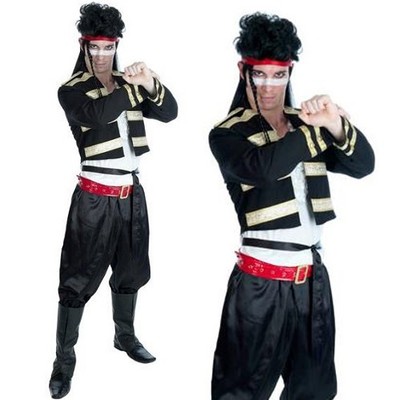 Da Uomo 80 S anni/'80 NUOVO romantico Fancy Dress Costume uomo Adam Ant Outfit Nuovi Smiffys