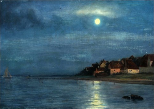 CARL BLOCH, MOONLIGHT -FRAMED WALL ART POSTER PRINT 4 SIZES - Picture 7 of 10